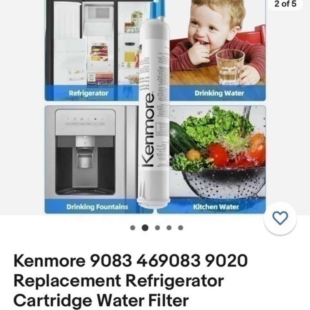 Kenmore 9083 Kenmore refrigerator replacement water filter new in sealed pkg